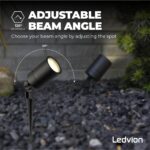 Ledvion Gartenstrahler mit Erdspiss IP65 GU10 – Professionelle Aussenbeleuchtung für Garten & Terrasse – Bild 6