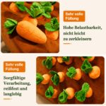Celawork Schnüffelteppich Karotte – Intelligenzspielzeug für Hunde mit Plüsch-Design – Bild 2