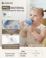 Joypony PPSU Trinklernbecher 266ml mit Strohhalm – Auslaufsicher ab 6 Monate – Bild 3