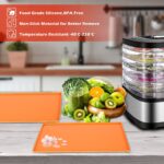 Keyohome 6er Set Silikon-Dörrblätter 30,5 cm – Antihaft-Backmatten mit Spatel – Bild 5