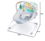 Bright Starts Babywippe Safari Fun – Beruhigende Vibrationen & Spielbogen für Neugeborene – Bild 3