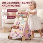 Lehoo Castle Holz-Lauflernwagen Einhorn – 10-in-1 Activity Center mit Tempo-Regelung – Bild 7