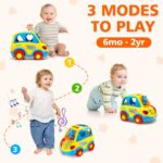 KALOISYHE Musikbus Sortierspielzeug – Lernspielzeug mit Tierblöcken für Kleinkinder ab 1 Jahr – Bild 3