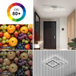 Dorlink LED-Deckenleuchte Ø52cm, 18W 1620LM – Modernes Wellendesign für Schlafzimmer & Wohnzimmer – Bild 6
