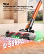 Fieety V9 Akku-Staubsauger 650W/55kPa – Kabellos mit Faltrohr & Wandladestation – Bild 5