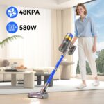 Sulean Akku Staubsauger 580W 48000Pa – Kabellos mit Smart Display & 70min Laufzeit – Bild 3