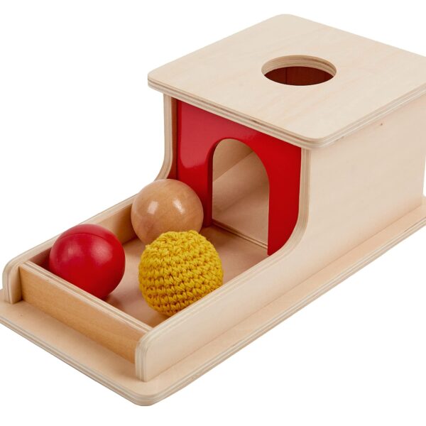 Adena Montessori Object Permanence Box – Holzspielzeug für Babys & Kleinkinder ab 6 Monaten
