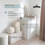 Puckdaddy Wickelaufsatz Moritz für IKEA Malm – Wickeltisch 77×76 cm, Weiß – Bild 5