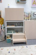 Kindsgut Holztritt 2-stufig Sand – Tritthocker aus Holz für Kinder – Bild 9