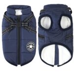 Aiboria Hundejacke L – Winddicht & Wasserdicht Wintermantel für kleine Hunde
