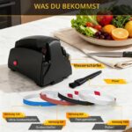 Strixorn Elektrischer Messerschärfer mit 4 Schleifabstufungen – Profi-Schleifmaschine für Küchenmesser – Bild 5