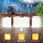 CISSIYOG Solar Wandleuchte mit Bewegungsmelder – 224 LEDs, 1600 Lumens, Fernbedienung & 4 Modi – Bild 8