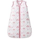 FIEMOL Baby Schlafsack 1,5-2,5 TOG – Ganzjahres-Babyschlafsack aus Baumwolle