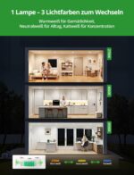 HOMEOW LED Einbaustrahler 230V 4W – 10er Set mit Farbtemperaturwahl für Badezimmer – Bild 2