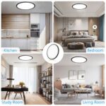 Aisutha LED Deckenleuchte 24W Ø30cm – Dimmbar 3000K-6500K mit Fernbedienung & IP54 – Bild 8