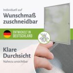 empasa Fliegengitter Fenster 120x140 cm START – Insektenschutz Selbstbausatz Weiss – Bild 3