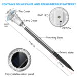 Bigzom 6er-Set Solarlampen Warmweiss – Diamantförmig, Winterfest für Garten & Terrasse – Bild 5