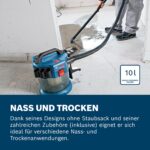 Bosch GAS 18V-10 L Industriestaubsauger – Akku-Nass-Trockensauger mit umfassendem Zubehör – Bild 8