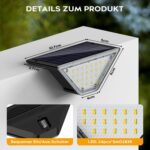 Shuniu Solar-Treppenleuchten 10er Set – LED Gartenbeleuchtung IP65 wasserdicht für Aussen – Bild 6