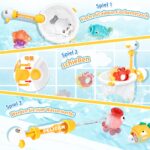 VBACALA Badespielzeug-Set ab 3 Jahren – Magnetisches Angelspiel mit Wasserpistole – Bild 4