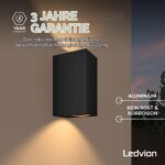 Ledvion LED Wandlampe IP54 35W GU10 dimmbar – Fassadenbeleuchtung für Aussen & Innen – Bild 6