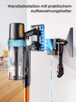 INTETURE Akku Staubsauger 650W/55KPA – Kabelloses System mit 70 Min Laufzeit & Wandladestation – Bild 6