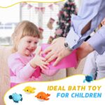 twoonto Magnetisches Angelspiel Badespielzeug – 6-teiliges Aufziehbares Schwimmset für Kleinkinder – Bild 7