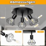 Swoieltr LED Deckenleuchte 3-flammig mit 350° Schwenkfunktion – Industriedesign für Küche & Wohnzimmer – Bild 6