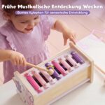 Lehoo Castle Hammerspiel Holzspielzeug ab 1 Jahr – Montessori Motorikspielzeug für Kleinkinder – Bild 6