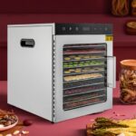 DeeDuud Dörrautomat 800W Edelstahl – Temperaturregler & 24h Timer für Gemüse, Obst & Fleisch – Bild 4