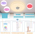 ACXIN 36W LED Deckenlampe Ø30cm – Dimmbar mit RGB, Bluetooth & APP-Steuerung – Bild 3