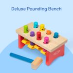 Melissa & Doug Hämmerbank – Holzspielzeug zur Förderung der Feinmotorik ab 2 Jahren – Bild 7