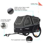 Doggyhut S-Line XL Hundeanhänger 2in1 – Federgefederter Hundebuggy bis 45 kg – Bild 2