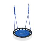 Relaxdays Nestschaukel Ø 80 cm – Hängeschaukel bis 100 kg für Garten & Innenbereich