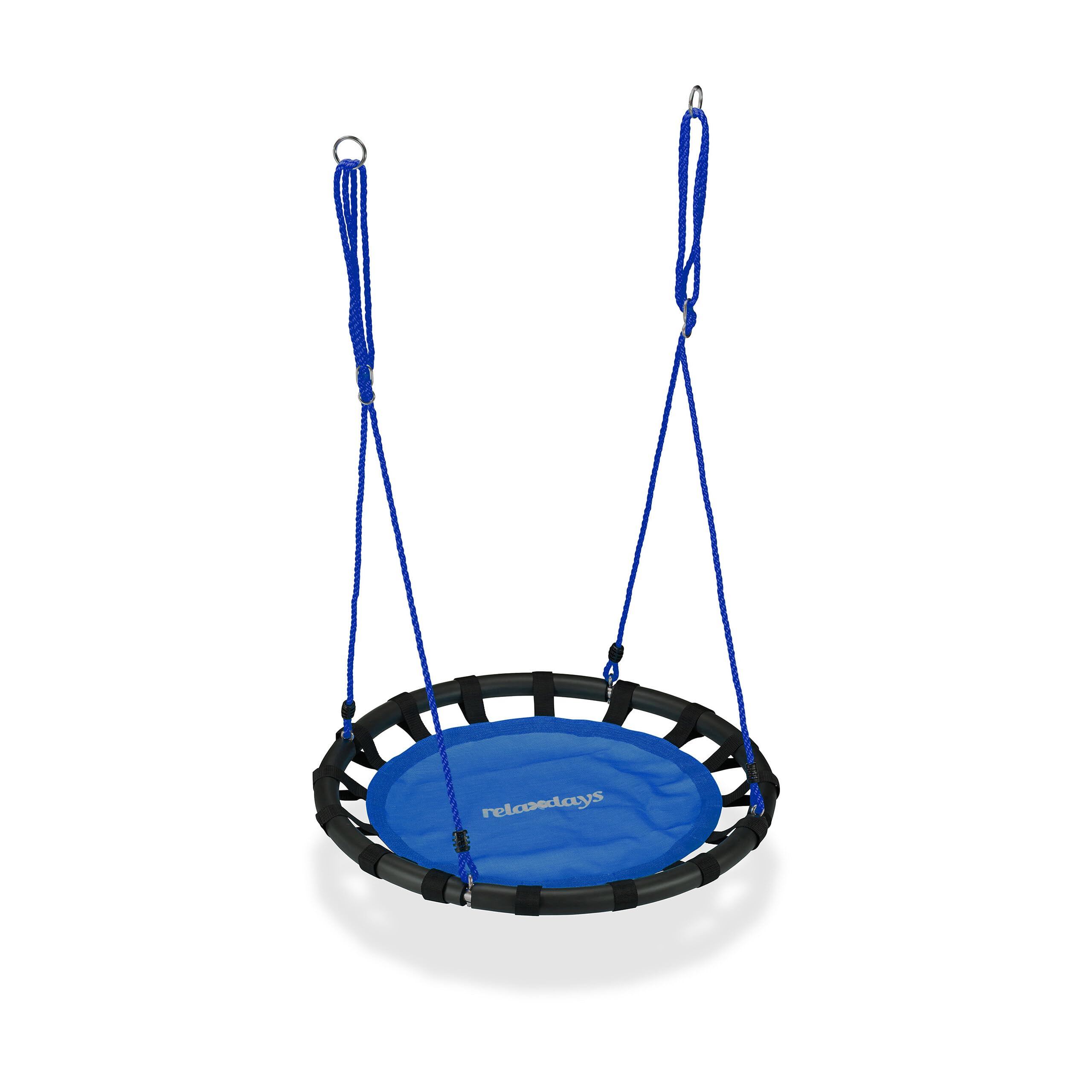 Relaxdays Nestschaukel Ø 80 cm – Hängeschaukel bis 100 kg für Garten & Innenbereich