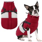AOFITEE Hundemantel Winter für Mittelgrosse Hunde – Wasserdicht & Winddicht mit Fleece