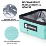 COOWONE Faltbarer Hundenapf 2er Set – Tragbarer Reisenapf mit Karabiner für Hunde & Katzen – Bild 3
