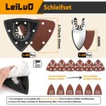 LEILUO 158-teiliges Multitool Zubehör-Set – Sägeblätter & Schleifer für DeWalt & Makita – Bild 4
