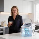 Iceblue Tisch-Eismaschine mit 2 Eisgrößen – 12 kg Tagesausstoß für Zuhause – Bild 5