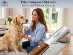 2-teiliges Trimmmesser Set für Hunde & Katzen – Edelstahl mit feiner & mittlerer Zahnung – Bild 2