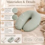 sei Design Stillkissen XXL 190x35 cm – Bio-Musselin & Teddyplüsch mit regulierbarer Füllung – Bild 5