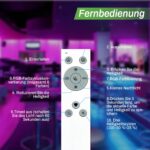 zemty 2er Set LED Deckenleuchte Dimmbar mit Fernbedienung – RGB Farbwechsel für alle Räume – Bild 10