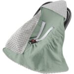 Susurration Babydecke 90x90 cm – Musselin-Baumwolle für Kinderwagen & Babyschale