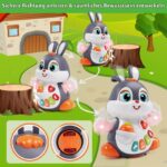 Wanonoo Musik-Krabbelspielzeug Hase – Interaktives Babyspielzeug ab 6 Monaten – Bild 5