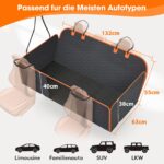 JOEJOY Hundedecke Auto Rückbank 132x63 cm – Wasserdicht & Kratzfest für SUV & Pkw – Bild 6
