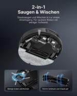 VONKO S6 Pro Saugroboter mit Wischfunktion – 8000Pa Saugkraft, LiDAR Navigation, 180 Min Laufzeit – Bild 5