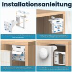Dioxide Magnetische Kindersicherung – 10 Schlösser + 2 Schlüssel für Schränke & Schubladen – Bild 9