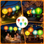 NAVESO 4er Set Solar Lampions 25cm – LED Gartenlaterne Outdoor wetterfest IP44 – Bild 7