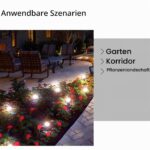 Weiongppy Solar-Gartenleuchten 5.5M mit 10 LED – IP44 Wasserdicht, Warmweiss 3000K – Bild 6