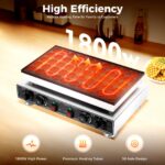 JJsdwin Poffertjes Maker 50 Löcher – Profi-Pfannkuchenmaschine mit Temperaturregelung – Bild 4